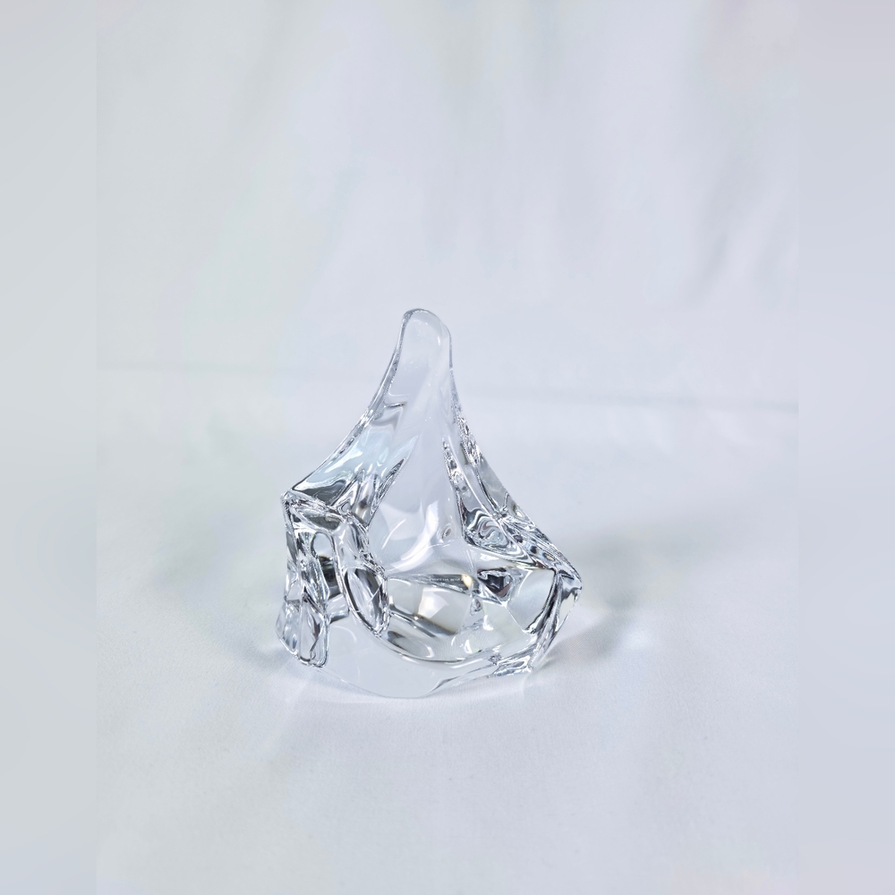 James Carpenter 1986 Crystal Glass Iceberg The Franklin Mint Vintage Paperweight